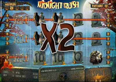 midnight rush slot machine game